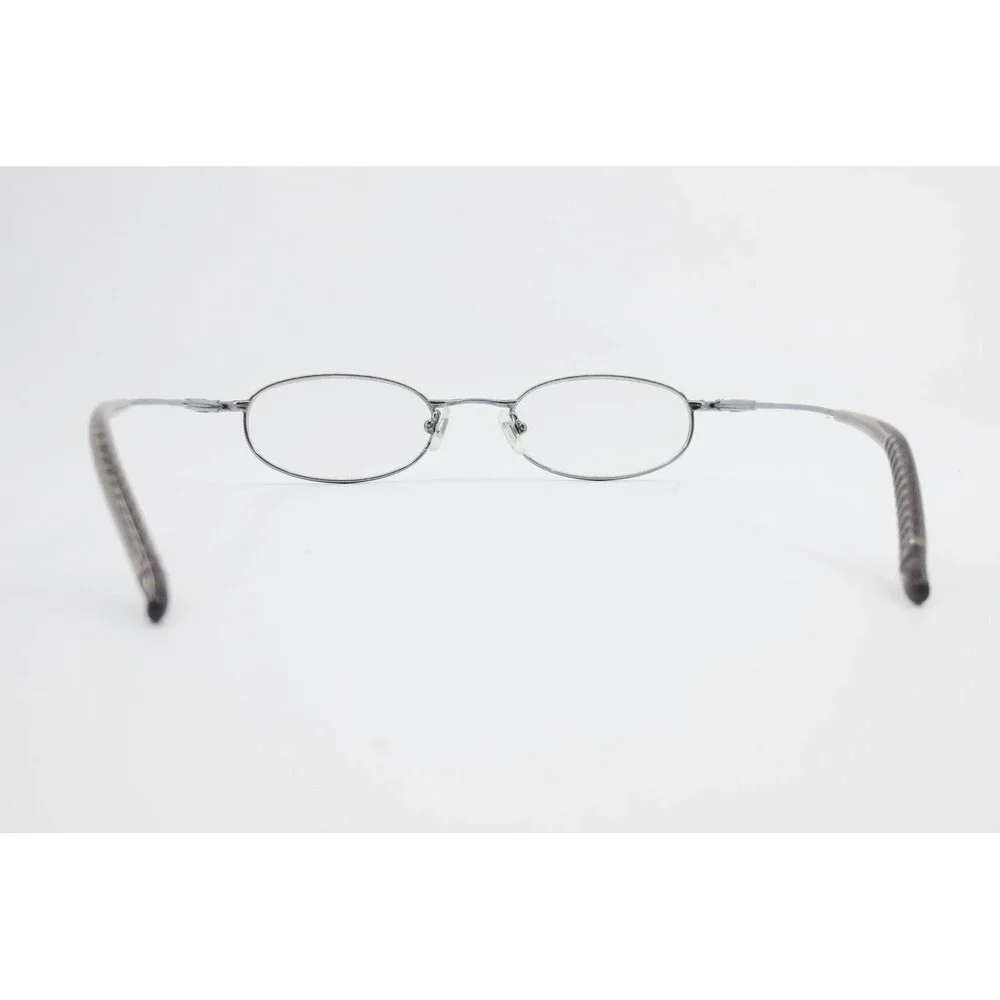 Nike 4005 060 Gunmetal Oval Metal Eyeglasses Frames 47-18-135 Demo Lenses
